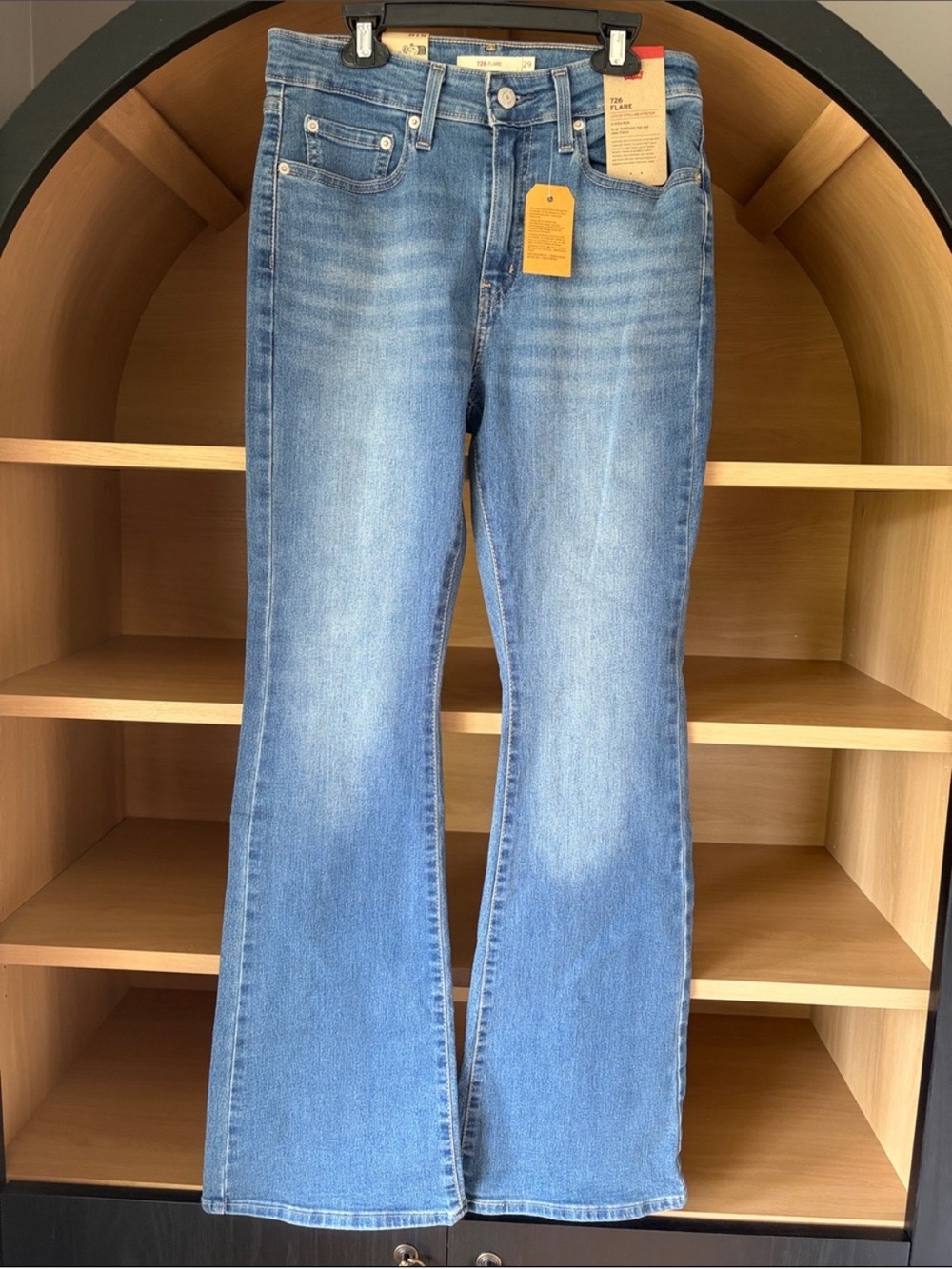 ✨$35✨NWT•Levi’s Womens 726 High Rise Flare Jeans Eternal Indigo W29 L32